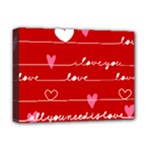 Red Love You Deluxe Canvas 16  x 12  (Stretched) 