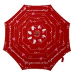 Red Love You Hook Handle Umbrella (Medium)