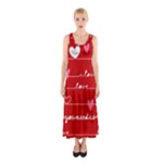 Red Love You Sleeveless Maxi Dress