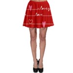 Red Love You Skater Skirt