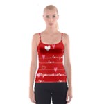 Red Love You Spaghetti Strap Top