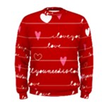 Red Love You Men s Sweatshirt