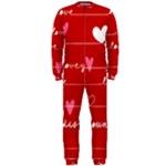 Red Love You OnePiece Jumpsuit (Men)