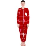 Red Love You OnePiece Jumpsuit (Ladies)