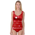 Red Love You Princess Tank Leotard 