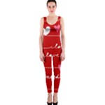 Red Love You OnePiece Catsuit