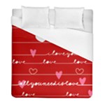 Red Love You Duvet Cover (Full/ Double Size)