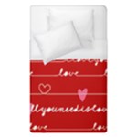 Red Love You Duvet Cover (Single Size)