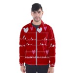 Red Love You Wind Breaker (Men)