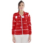 Red Love You Wind Breaker (Women)