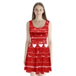 Red Love You Split Back Mini Dress 