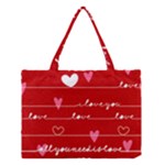 Red Love You Medium Tote Bag