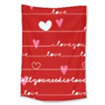 Red Love You Large Tapestry