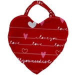 Red Love You Giant Heart Shaped Tote