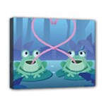 valentines day frog lovers Canvas 10  x 8  (Stretched)