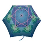 valentines day frog lovers Mini Folding Umbrella