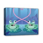 valentines day frog lovers Deluxe Canvas 14  x 11  (Stretched)