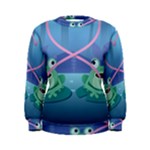 valentines day frog lovers Women s Sweatshirt