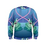 valentines day frog lovers Kids  Sweatshirt