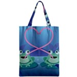 valentines day frog lovers Zipper Classic Tote Bag