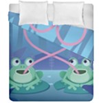 valentines day frog lovers Duvet Cover Double Side (California King Size)