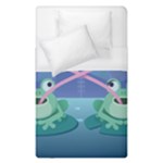 valentines day frog lovers Duvet Cover (Single Size)