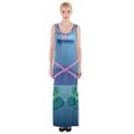 valentines day frog lovers Maxi Thigh Split Dress