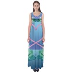 valentines day frog lovers Empire Waist Maxi Dress