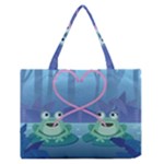 valentines day frog lovers Zipper Medium Tote Bag