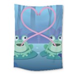 valentines day frog lovers Medium Tapestry