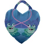 valentines day frog lovers Giant Heart Shaped Tote