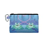 valentines day frog lovers Canvas Cosmetic Bag (Small)