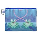 valentines day frog lovers Canvas Cosmetic Bag (XL)