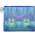 valentines day frog lovers Canvas Cosmetic Bag (XXXL)