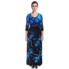 Quarter Sleeve Maxi Dress 