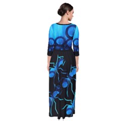 Quarter Sleeve Maxi Dress 