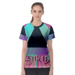 Vaporwave Aesthetic Women s Sport Mesh Tee