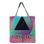 Vaporwave Aesthetic Grocery Tote Bag