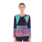 Vaporwave Aesthetic Women s Long Sleeve Tee