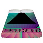 Vaporwave Aesthetic Fitted Sheet (California King Size)