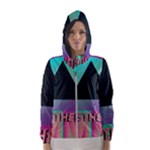 Vaporwave Aesthetic Hooded Wind Breaker (Women)