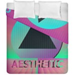 Vaporwave Aesthetic Duvet Cover Double Side (California King Size)