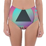 Vaporwave Aesthetic Reversible High-Waist Bikini Bottoms