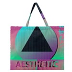 Vaporwave Aesthetic Zipper Large Tote Bag