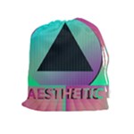 Vaporwave Aesthetic Drawstring Pouch (XL)