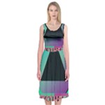 Vaporwave Aesthetic Midi Sleeveless Dress