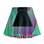 Vaporwave Aesthetic Mini Flare Skirt