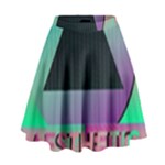 Vaporwave Aesthetic High Waist Skirt