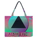 Vaporwave Aesthetic Zipper Medium Tote Bag