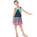 Vaporwave Aesthetic Kids  Sleeveless Dress